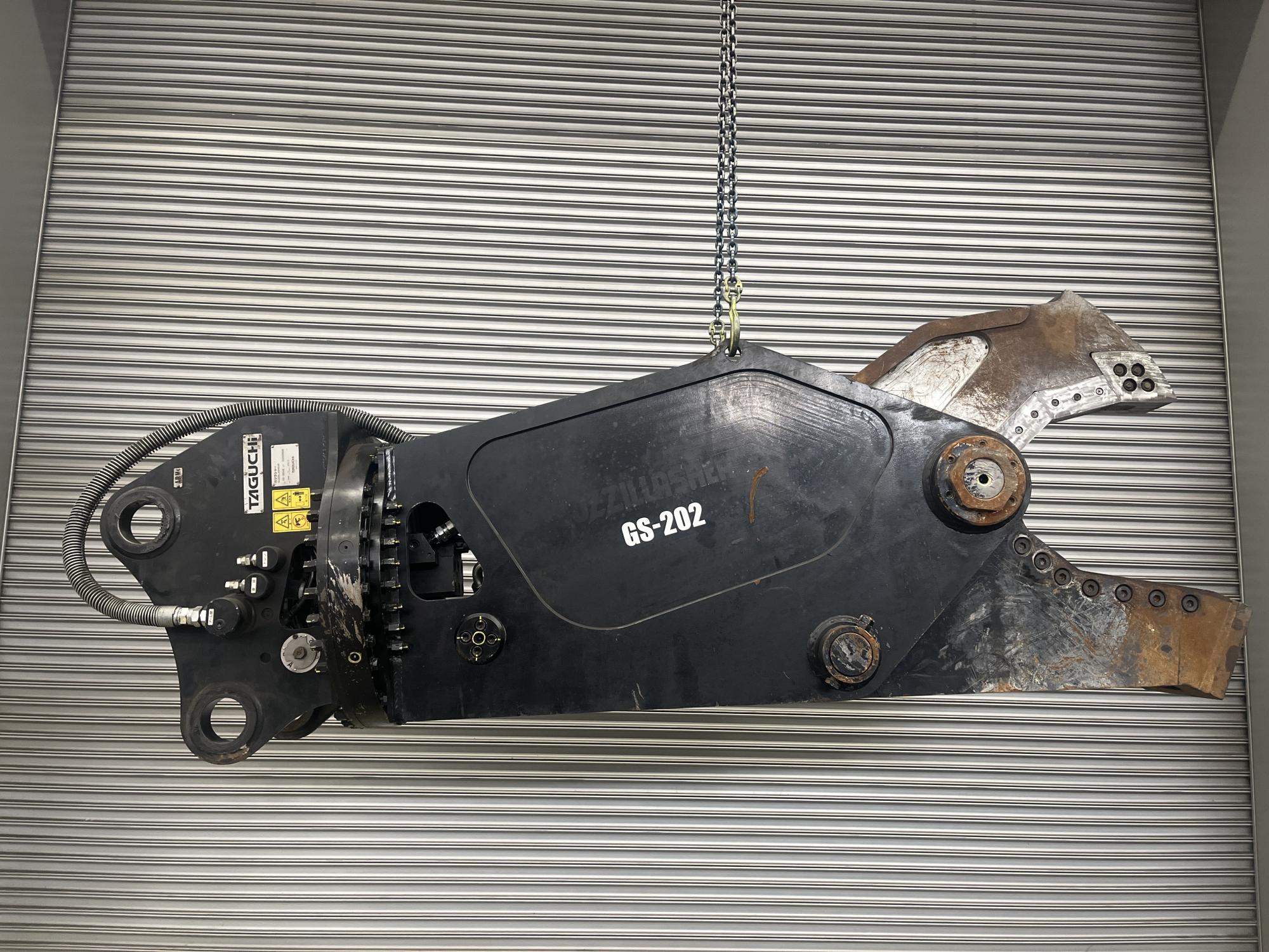 タグチ認定中古 自動・油圧旋回式　スクラップ切断機　GSシャー　20～22ton　GS-202AS
