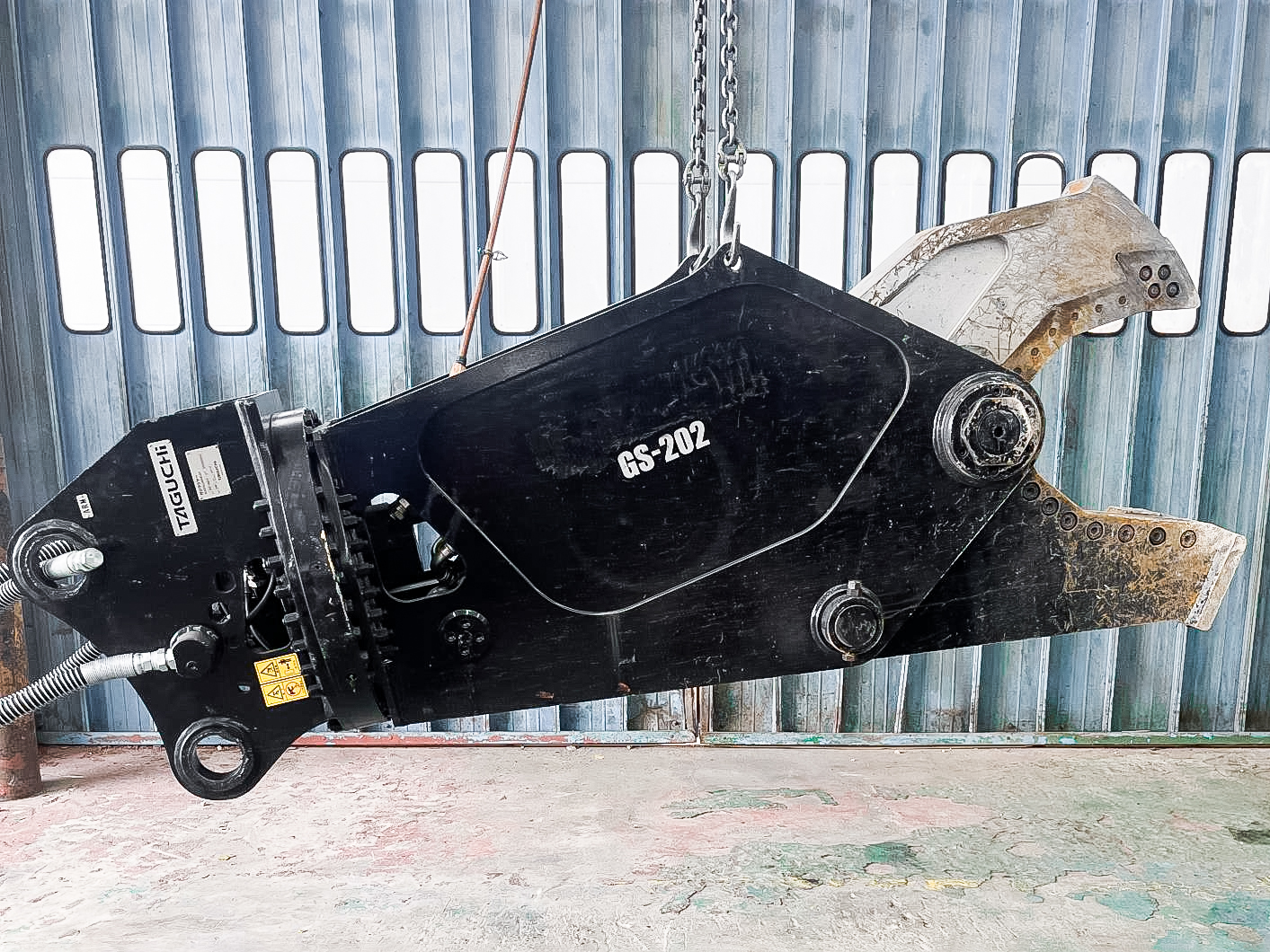 タグチ認定中古 オートマ旋回式　スクラップ切断機　GSシャー　20～22ton　GS-202A
